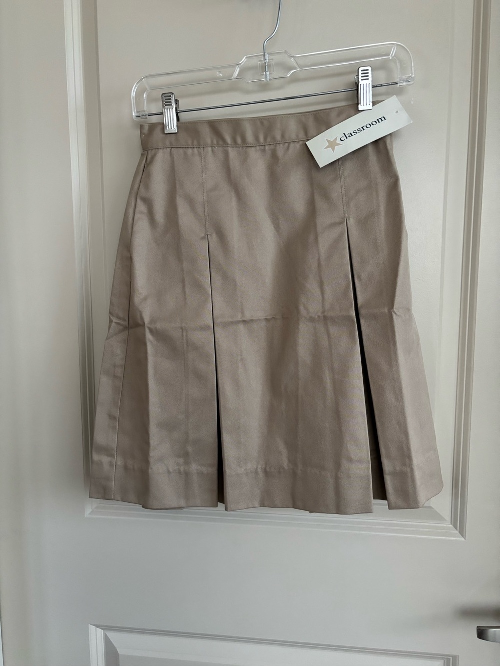 Kids Beige Pleated Skirt (uniform)